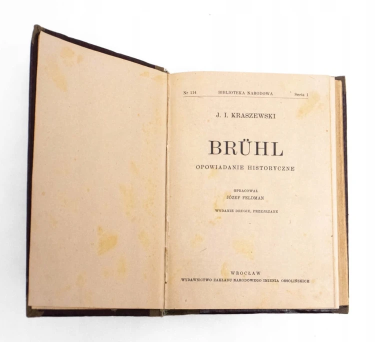 STARA KSIĄŻKA BRUHL 1951