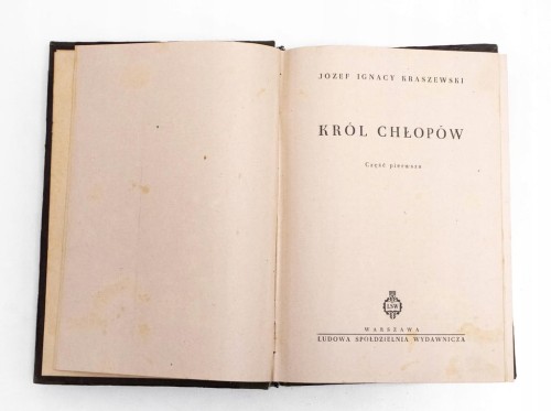 STARA KSIĄŻKA KRÓL CHŁOPÓW 1953