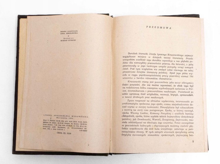 STARA KSIĄŻKA KRÓL CHŁOPÓW 1953