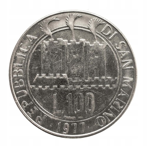San Marino, 100 lirów 1977 rok, st.1