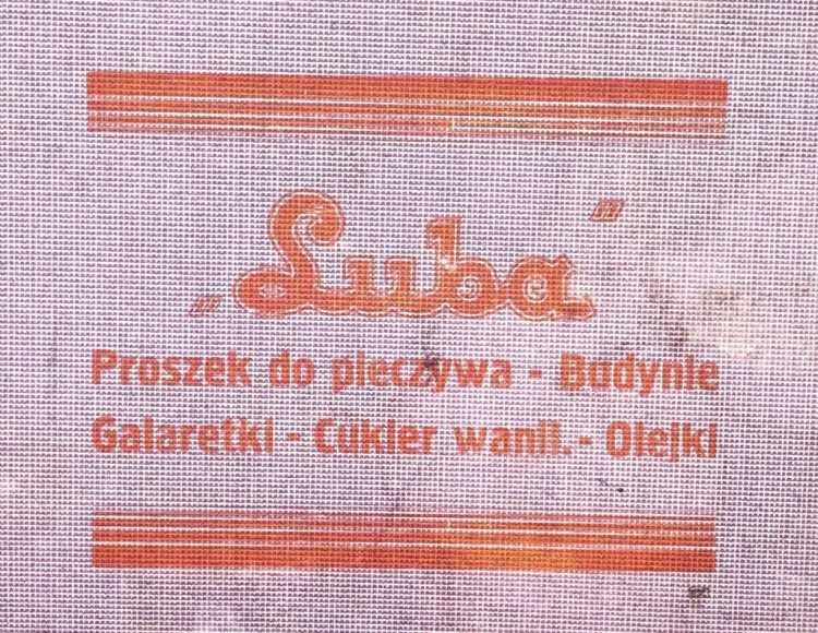 STARA REKLAMA FAB. LUBA PROSZKI DO PIECZYWA LUBOŃ