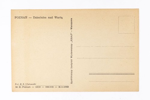 POZNAŃ - DZIEDZINIEC NAD WARTĄ, ŁAZIENKI, WILDA l. 50
