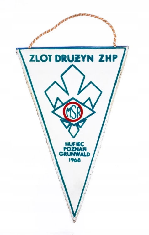 STARY PROPORCZYK ZLOT DRUŻYN ZHP, MSR, HUFIEZ POZNAŃ GRUNWALD 1968