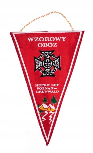 STARY PROPORCZYK WZOROWY OBÓZ HUFIEC ZHP POZNAŃ GRUNWALD