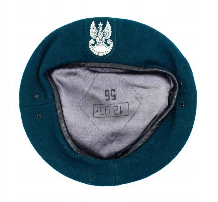 STARY BERET WOJSKA POLSKIEGO - ZIELONY rozm. 56