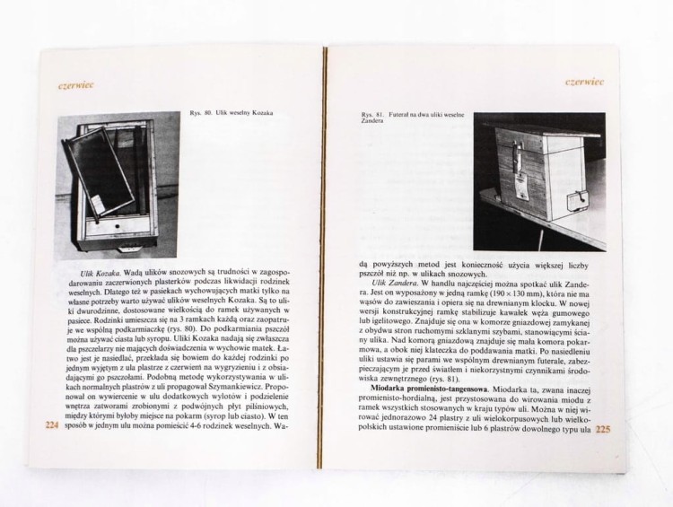 STARA KSIĄŻKA TERMINARZ PSZCZELARSKI 1989