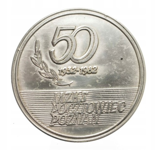 MEDAL 50 LAT MZKS POCZTOWIEC POZNAŃ 1982