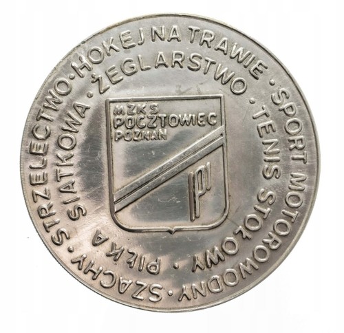 MEDAL 50 LAT MZKS POCZTOWIEC POZNAŃ 1982