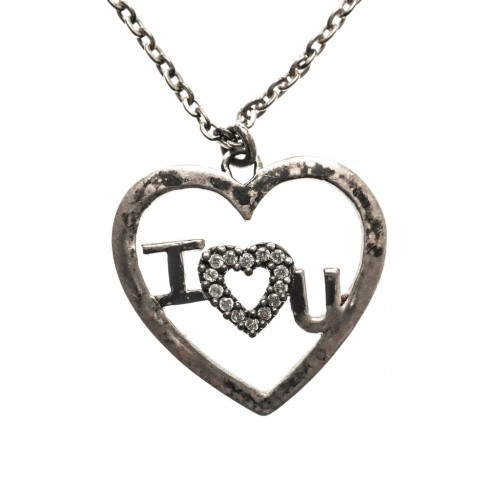 STARY SREBRNY WISIOREK SERCE 925