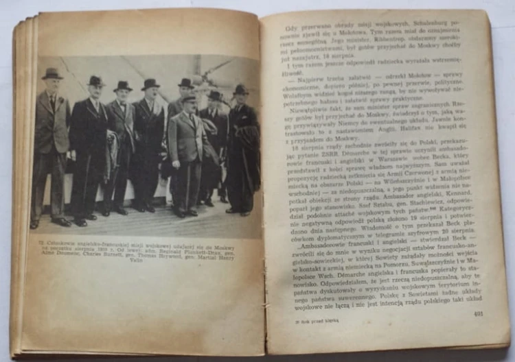 STARA KSIĄŻKA ROK PRZED KLĘSKĄ M. TURLEJSKA 1962