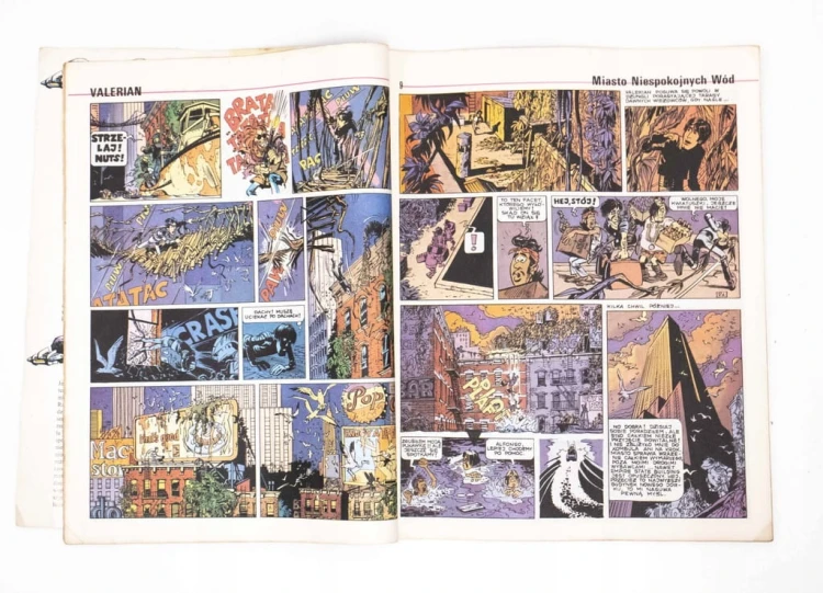 KOMIKS VALERIAN MIASTO NIEPOSKOJNYCH WÓD 1990