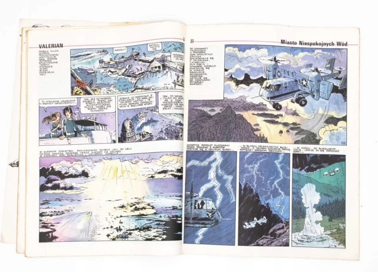 KOMIKS VALERIAN MIASTO NIEPOSKOJNYCH WÓD 1990