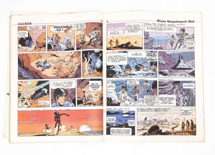 KOMIKS VALERIAN MIASTO NIEPOSKOJNYCH WÓD 1990