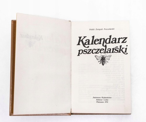 STARA KSIĄŻKA KALENDARZ PSZCZELARSKI 1974