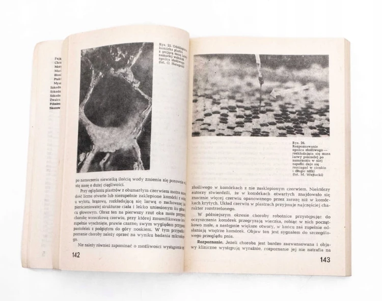 STARA KSIĄŻKA CHOROBY I SZKODNIKI PSZCZÓŁ 1987