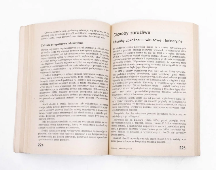 STARA KSIĄŻKA CHOROBY I SZKODNIKI PSZCZÓŁ 1987