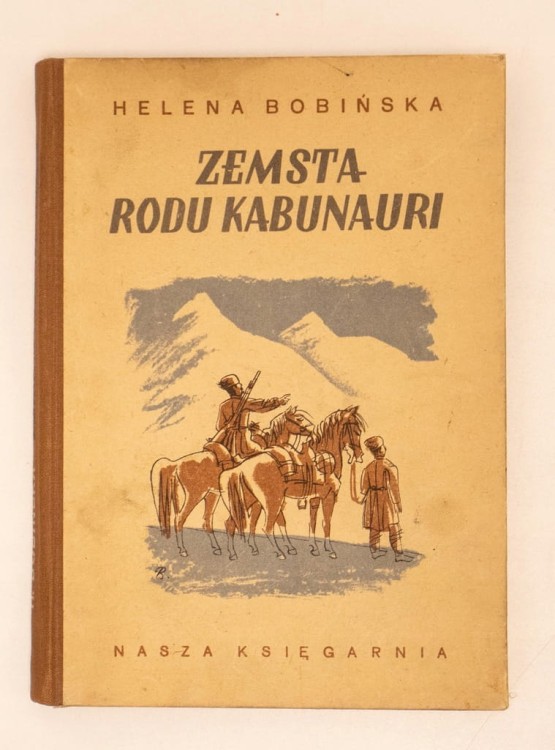STARA KSIĄŻKA ZEMSTA RODU KABUNAURI 1954