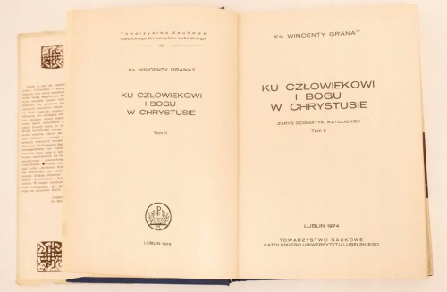 STARA KSIĄŻKA KU CZŁOWIEKOWI I BOGU TOM II 1974