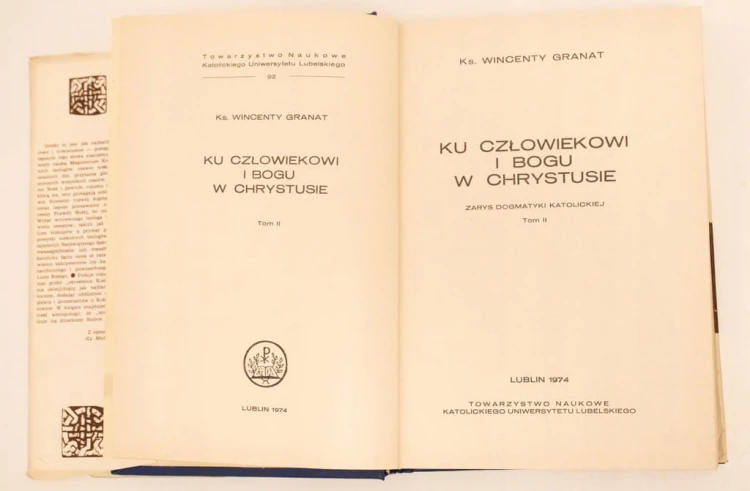 STARA KSIĄŻKA KU CZŁOWIEKOWI I BOGU TOM II 1974