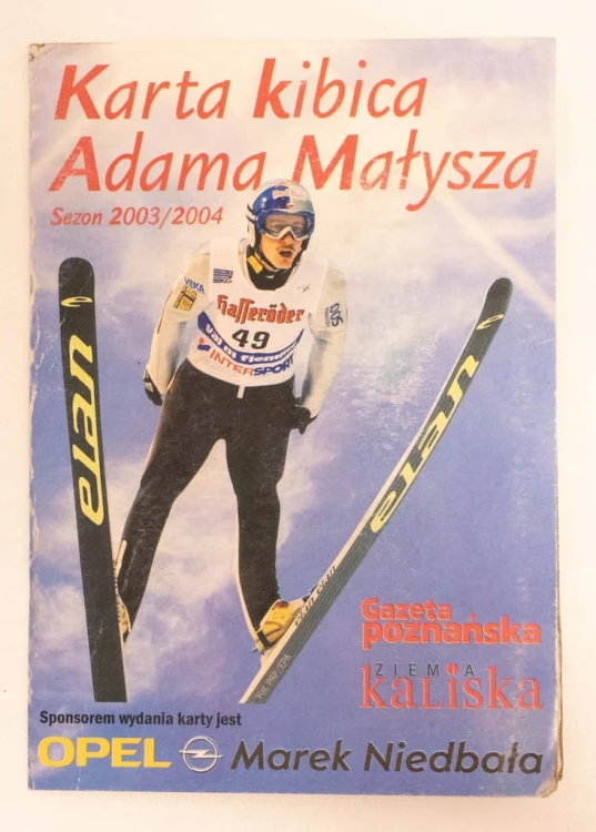 KARTA KIBICA ADAMA MAŁYSZA SEZON 2003/2004