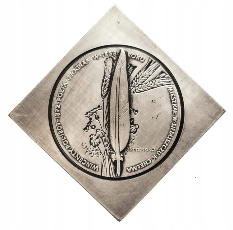 MEDAL WINCENTY POL SIEDLISZCZ K. CHEŁMA 1980
