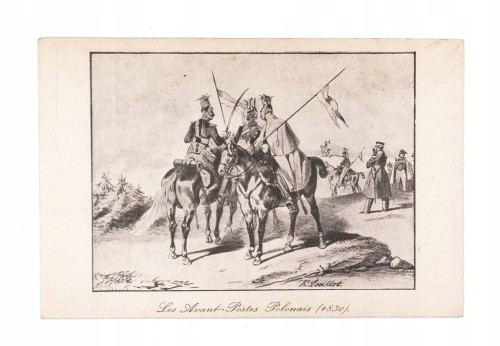 STARA POCZTÓWKA - PODJAZD UŁAŃSKI 1830, pocz. XX w.