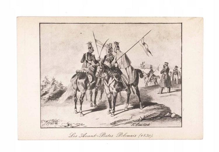 STARA POCZTÓWKA - PODJAZD UŁAŃSKI 1830, pocz. XX w.