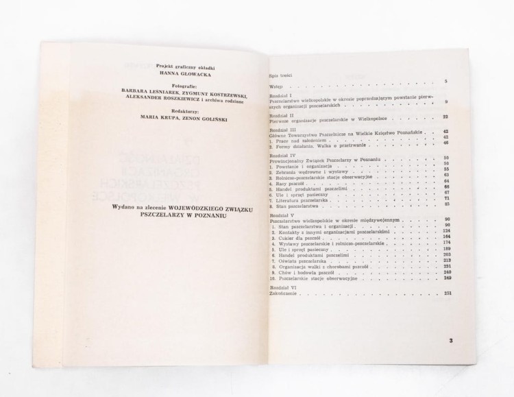 STARA KSIĄŻKA DZIAŁALNOŚĆ ORGANIZACJI PSZCZELARSKICH W WIELKOPOLSCE 1987