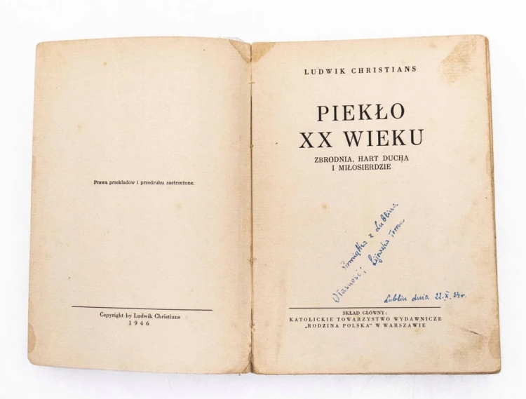 STARA KSIĄŻKA PIEKŁO XX WIEKU 1946