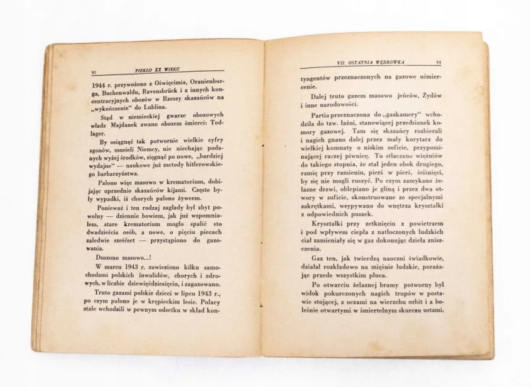 STARA KSIĄŻKA PIEKŁO XX WIEKU 1946
