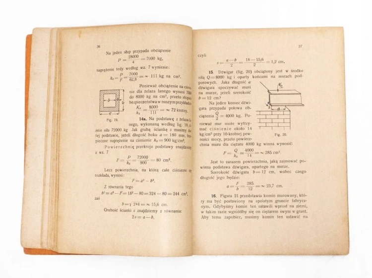 STARA KSIĄŻKA WYTRZYMAŁOŚĆ MATERIAŁÓW 1930