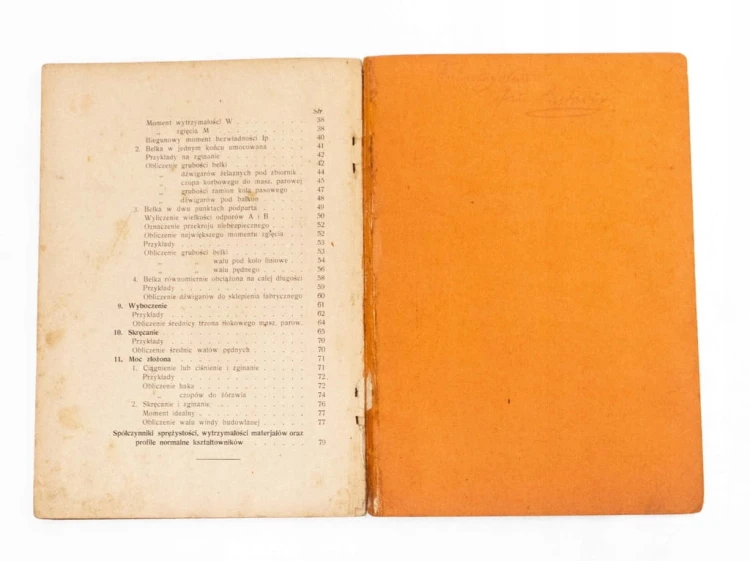 STARA KSIĄŻKA WYTRZYMAŁOŚĆ MATERIAŁÓW 1930