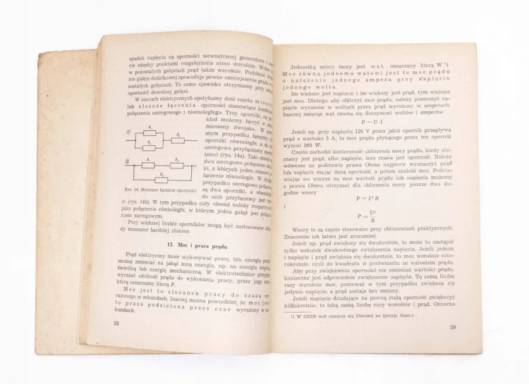 STARA KSIĄŻKA ELEKTROTECHNIKA ELEMENTARNA 1954