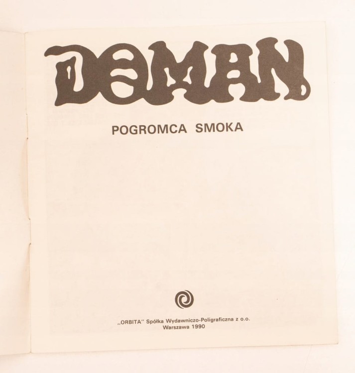 STARY KOMIKS DOMAN POGROMCA SMOKA 1990