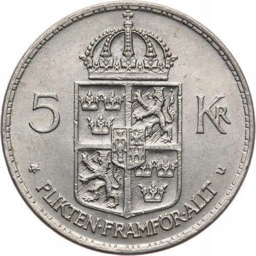 SZWECJA 5 KORON 1972 ROK st.2-