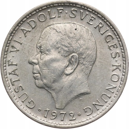 SZWECJA 5 KORON 1972 ROK st.2-