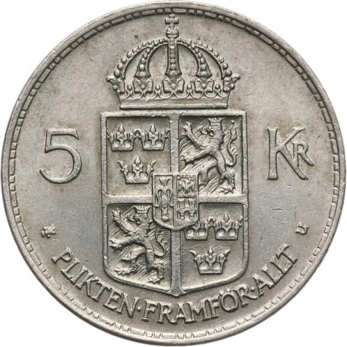 SZWECJA 5 KORON 1972 ROK st.2-