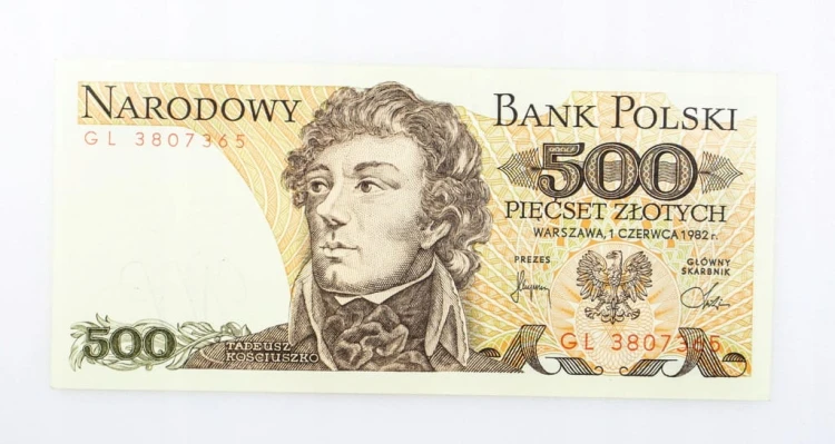 500 ZŁOTYCH 1982 ROK s. GL st. 1