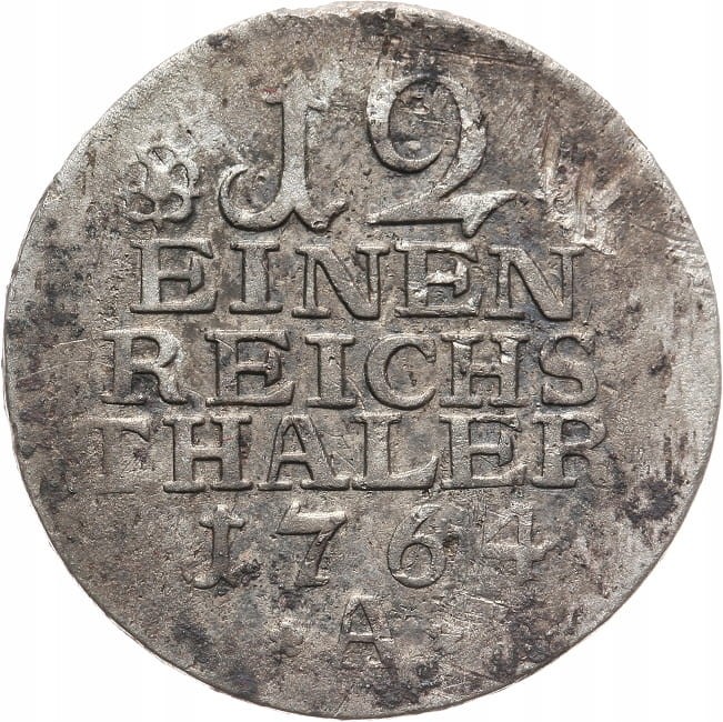 Fryderyk II 1740-86,12 CZĘŚĆ TALARA 1764/A BERLIN