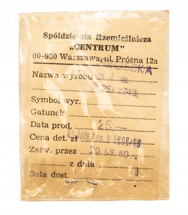 BROSZKA GŁOWA JELENIA 1980