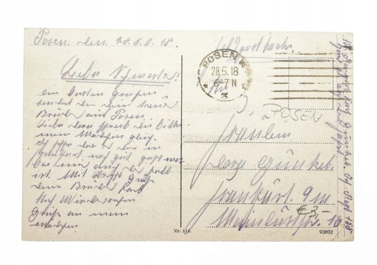 POZNAŃ - Wilhelmstrasse 1918