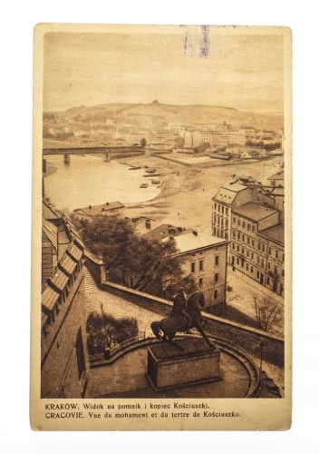 KRAKÓW - WIDOK NA POMNIK I KOPIEC KOŚCIUSZKI 1931
