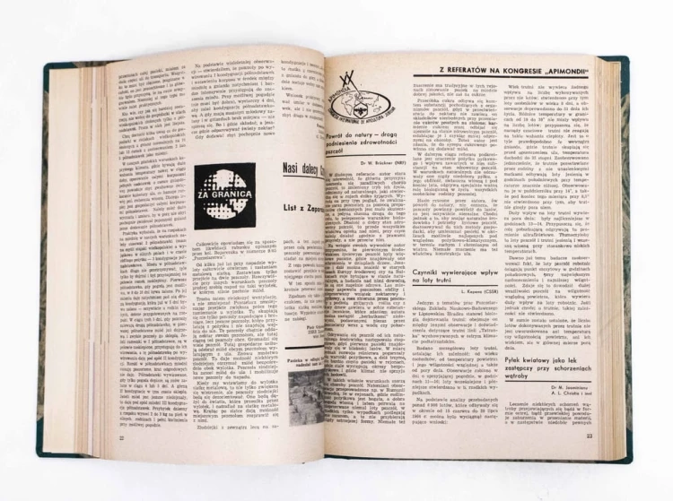 STARE CZASOPISMO - PSZCZELARSTWO, ROCZNIK 1966 / 1967