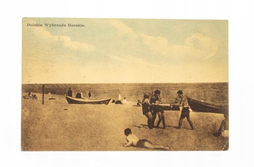 STARA POCZTÓWKA - POLSKIE WYBRZEŻE MORSKIE 1924