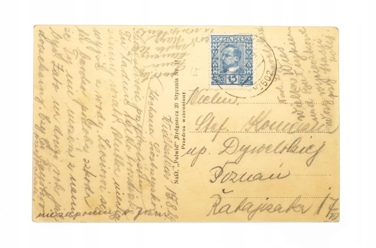 STARA POCZTÓWKA - POLSKIE WYBRZEŻE MORSKIE 1924