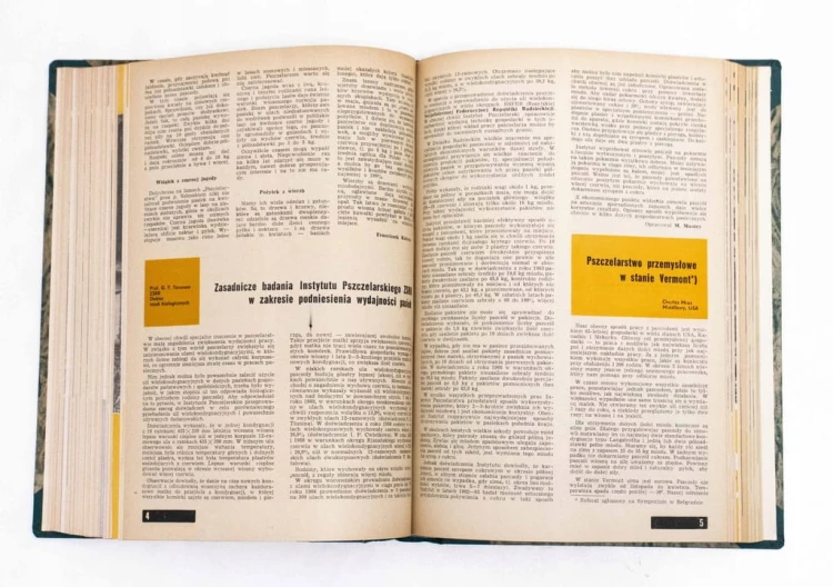 STARE CZASOPISMO - PSZCZELARSTWO, ROCZNIK 1966 / 1967