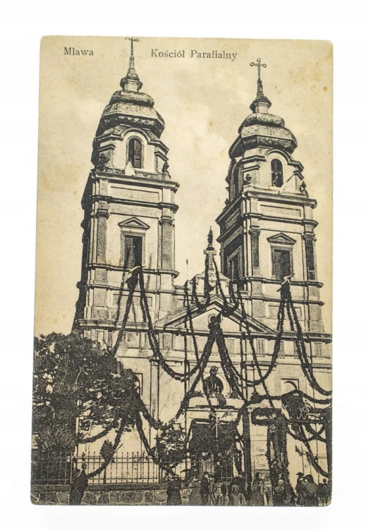 MŁAWA - KOŚCIÓŁ PARAFIALNY 1915