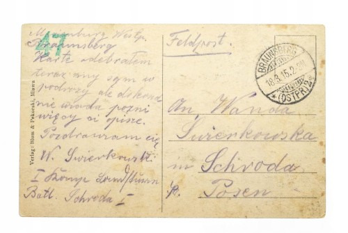 MŁAWA - KOŚCIÓŁ PARAFIALNY 1915