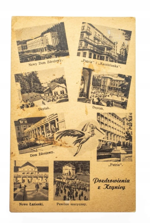 KRYNICA - DEPTAK, ŁAZIENKI, DOM ZDROJOWY 1938