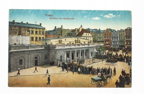POZNAŃ - RYNEK, ZMIANA WARTY pocz. XX w.